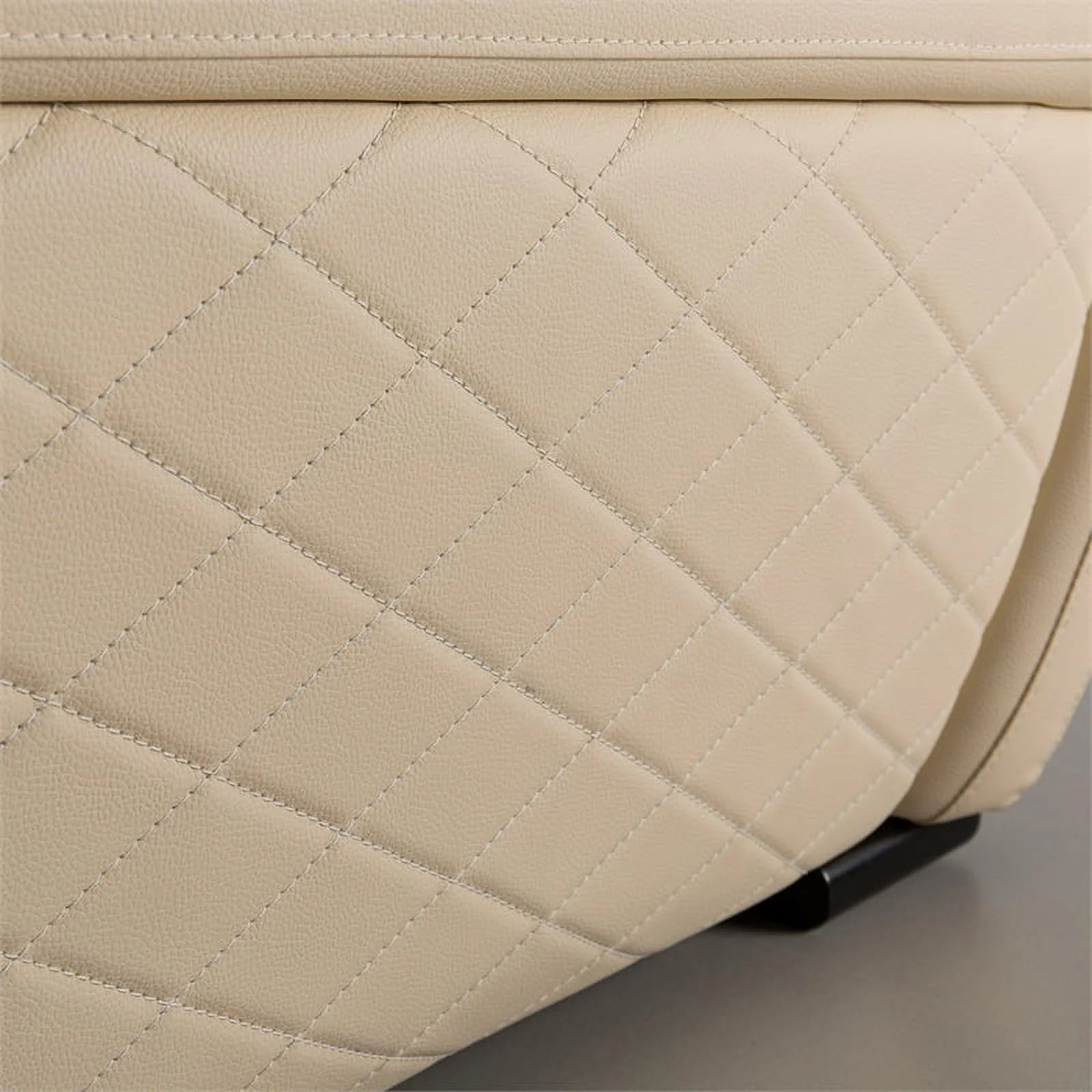 Cream Italian Leather Sofa B451376