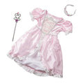 3 pcs Pink Gown Tiara Wand Costume Set X318