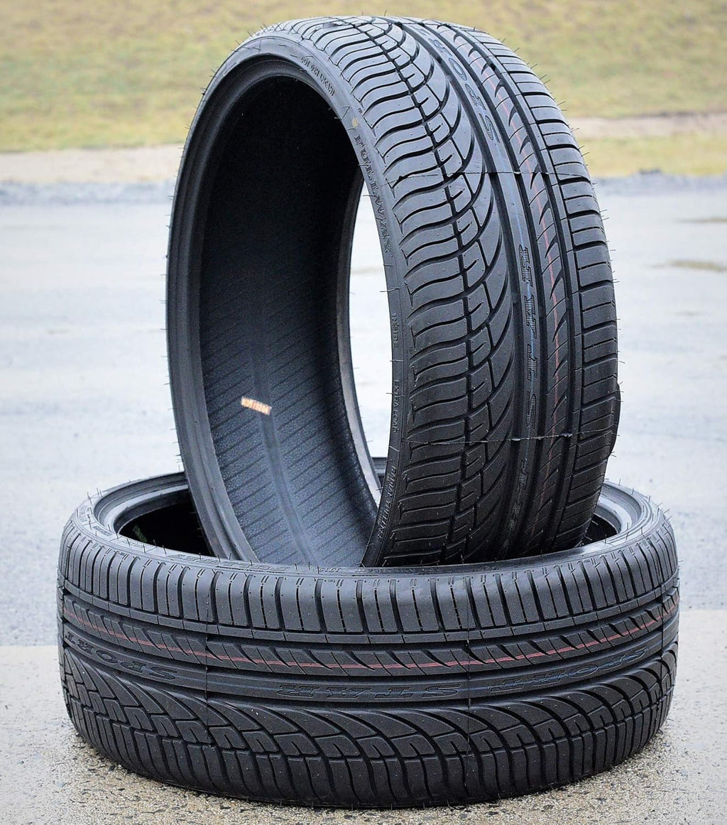 Set of 4 All-Season High Performance Radial Tires 295/25R22 97W Load Range XL 4-Ply BSW Black Side Wall D636