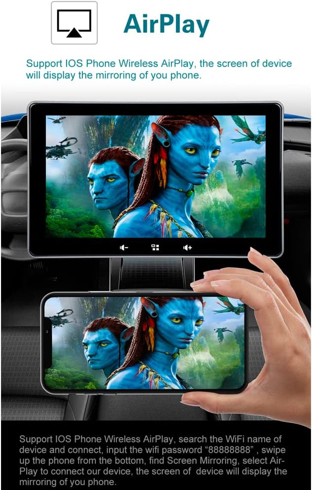 7 Inch Touchscreen Monitor with Bluetooth Car Stereo O33530