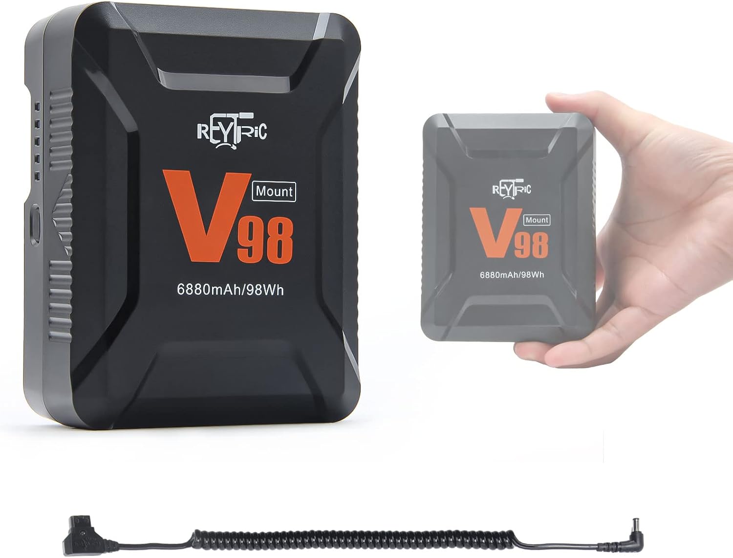 Mini V Mount Battery 98Wh 15A Draw with D-tap to DC Power Cable A379353