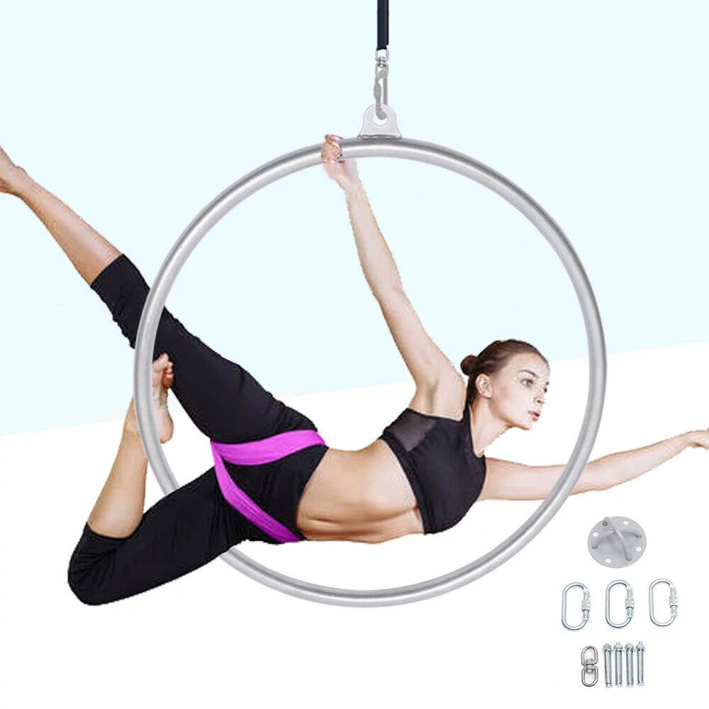 33.5" Yoga Ring Aerial Lyra Hoop Gymnastic Equipment T561