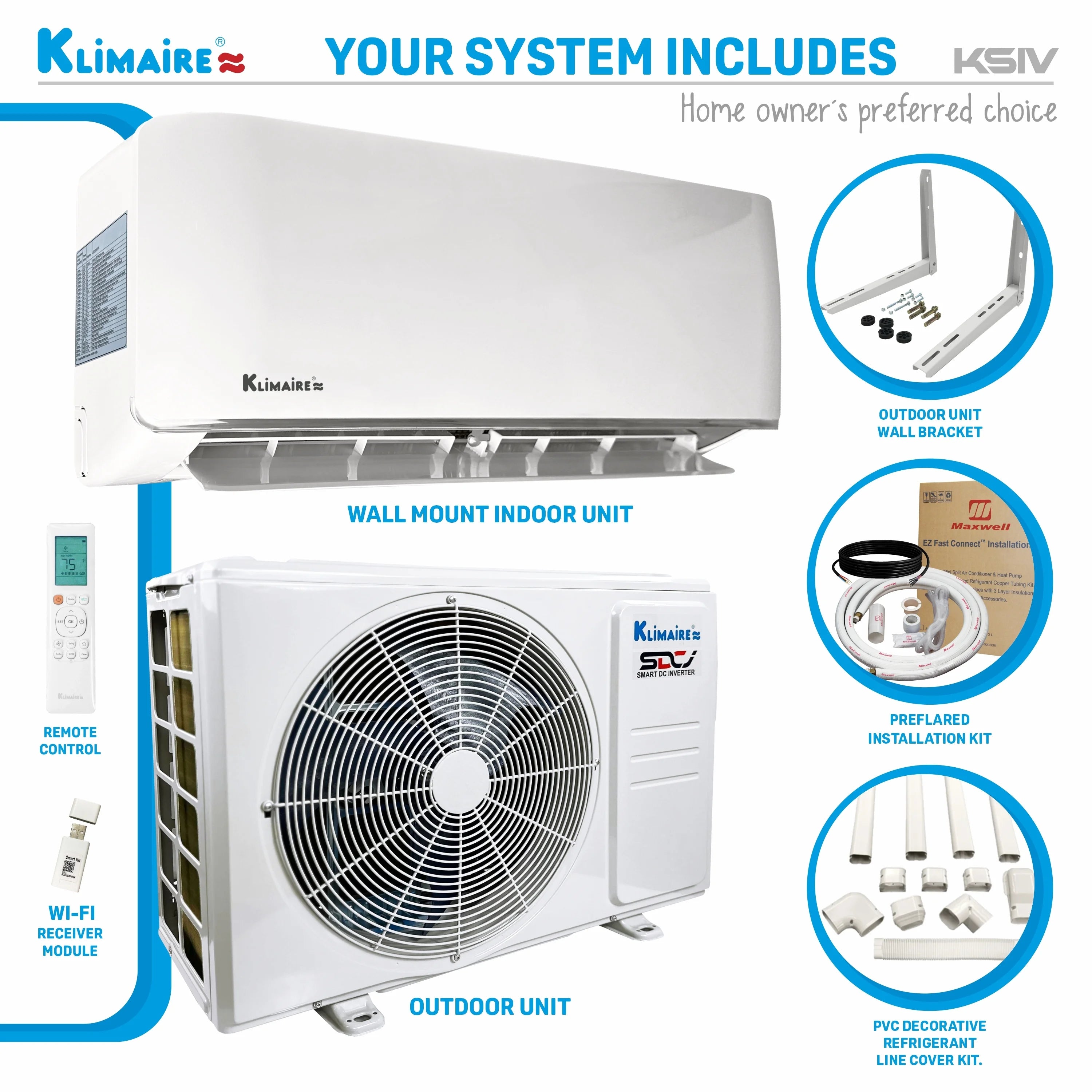 24,000 Btu 18.5 SEER2 Ductless Mini-Split Heat Pump Air Conditioner P89045