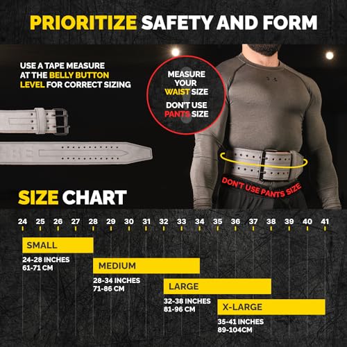 5mm Genuine Leather Weightlifting Belt W7050