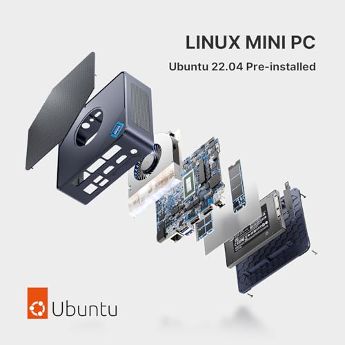 Mini PC AMD Ryzen 7 5700U 32GB DDR4 RAM 1TB SSD Dual LAN 2.5GbE A872