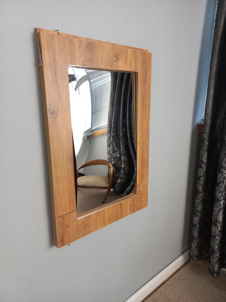 Anthracite Gray Pine Wall Mounted Folding Table C981