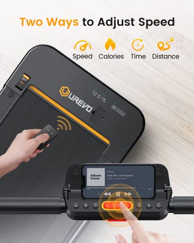 2 in 1 Under Desk Treadmill, 2.5HP Folding Electric Treadmill with Remote Control J989104