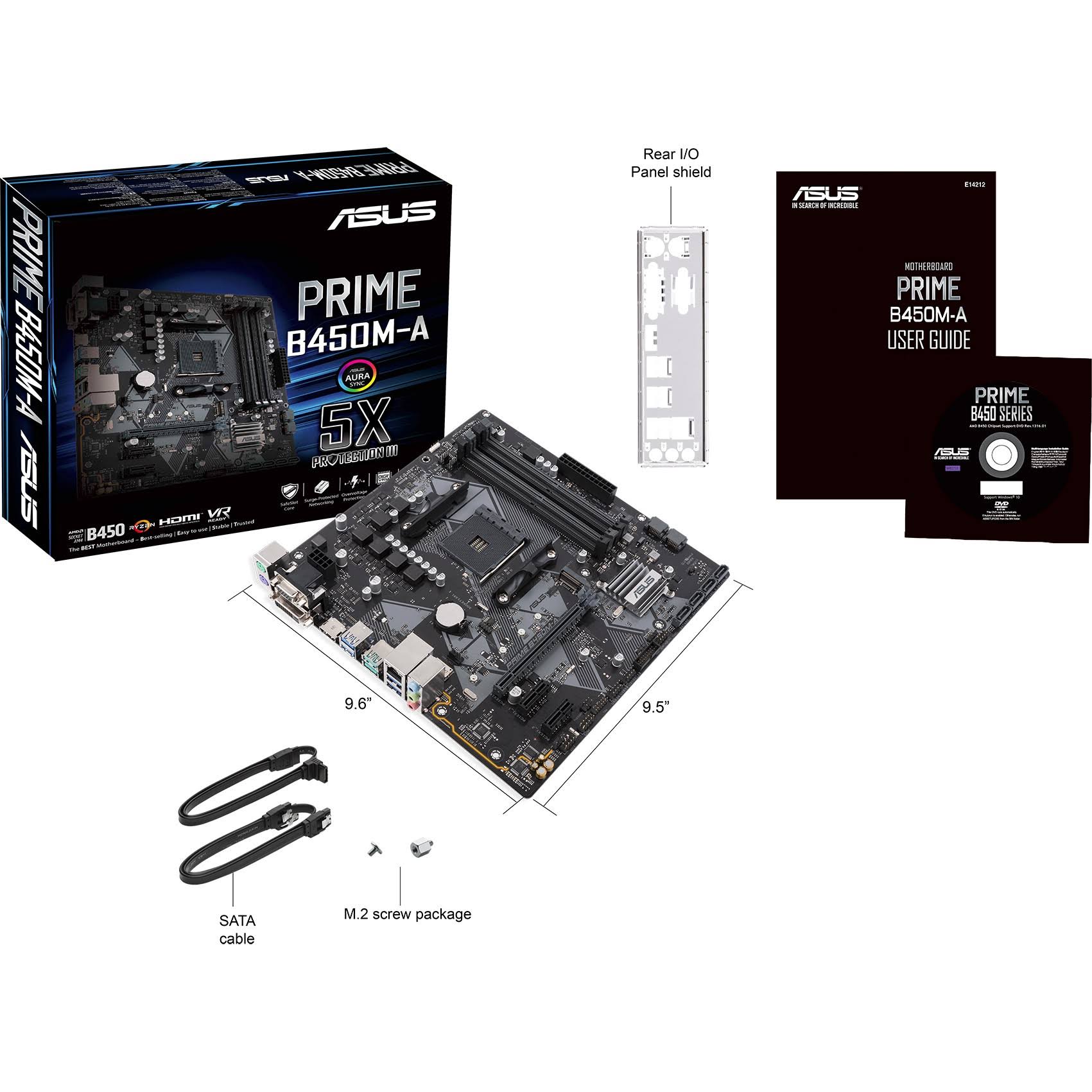 ASUS Prime B450M-A/CSM mATX AMD Motherboard U972