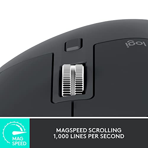 Wireless Performance Mouse with 8K DPI, USB-C, Bluetooth, Graphite T7549