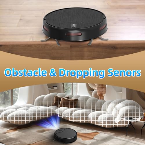 Robot Vacuum and Mop Combo with Large Capacity Dustbin D698385