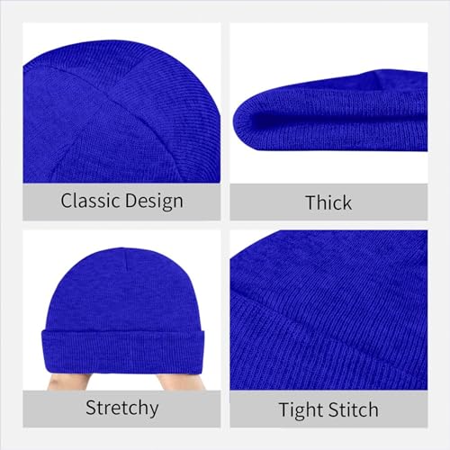 Classic Warm Winter Knit Fleece Lined Beanie Hat L49525