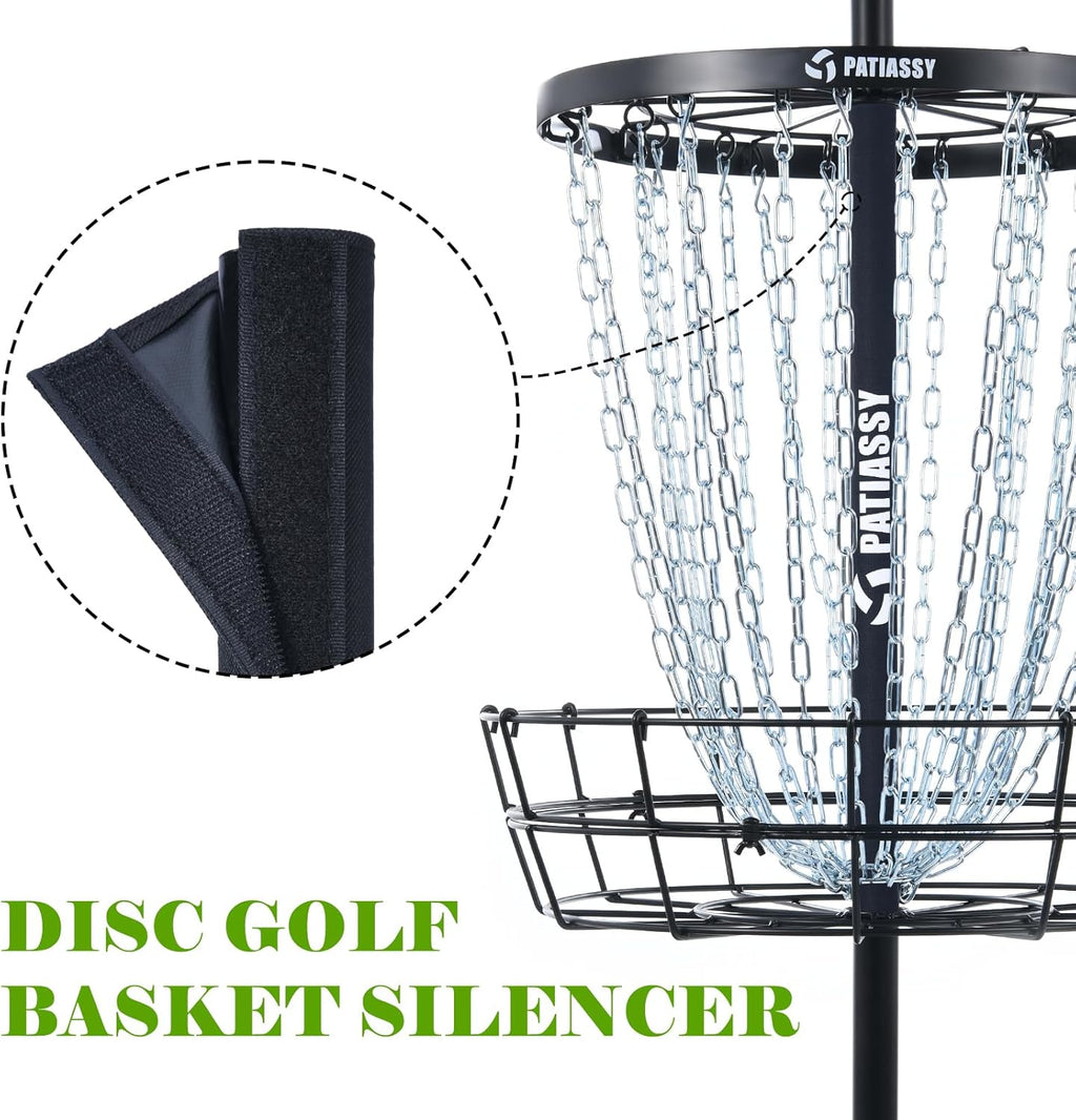 Portable Disc Golf Basket with 24/12 Chains G51120