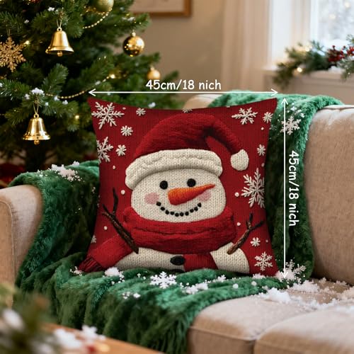Christmas Throw Pillow Covers 18X18 Set of 4 R757