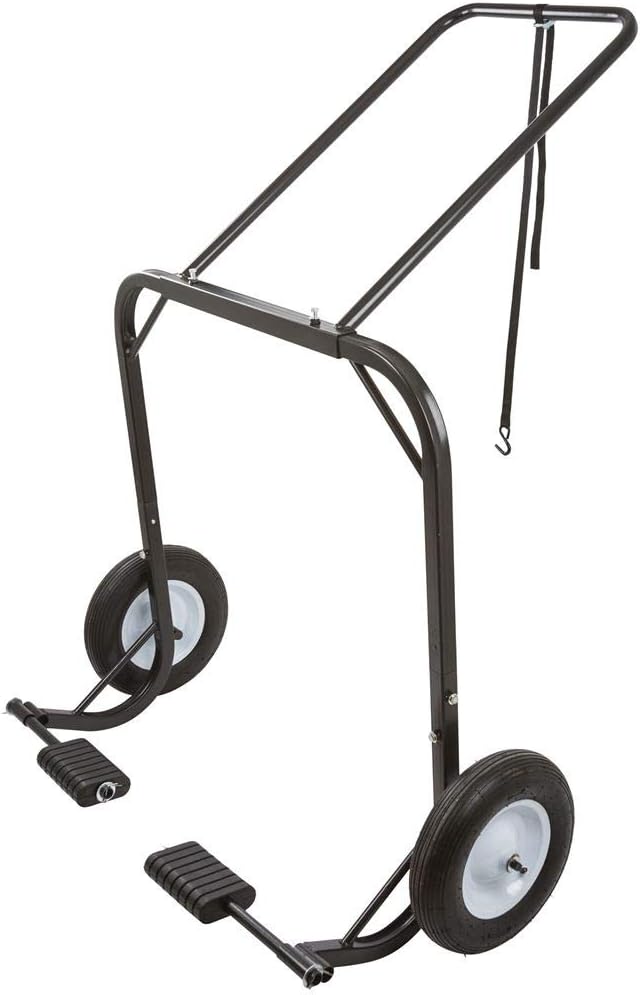 Black Ice Snowmobile Dolly Cart with Large Pneumatic Wheels V228