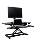 Black electric standing desk converter X28725