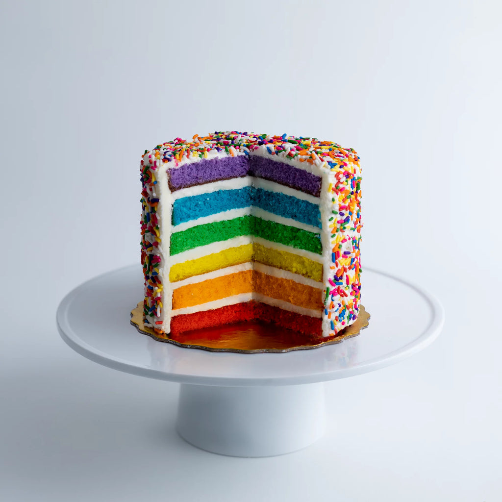 Vanilla Rainbow Cake, Small 6” Size F184524