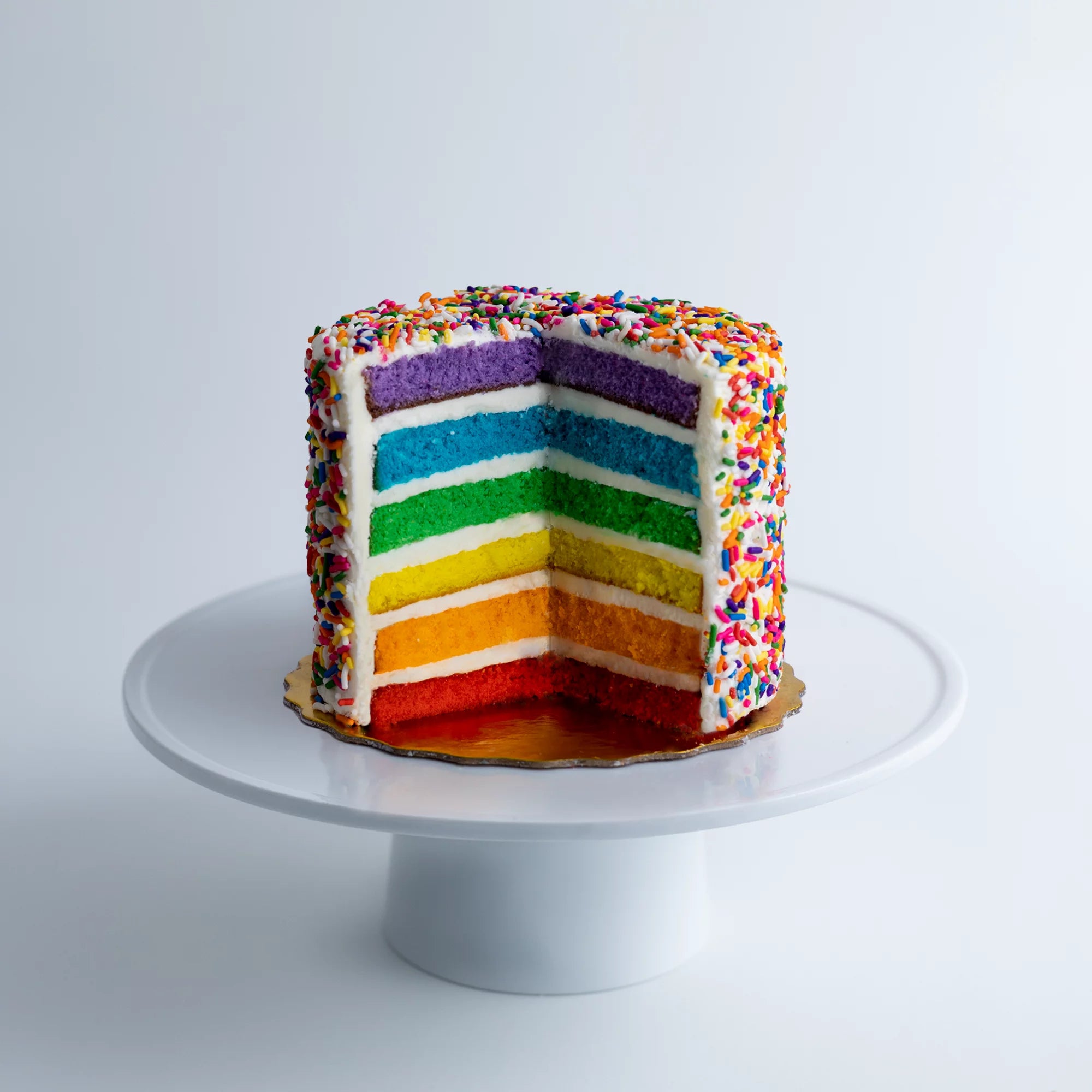Vanilla Rainbow Cake, Small 6” Size F184524