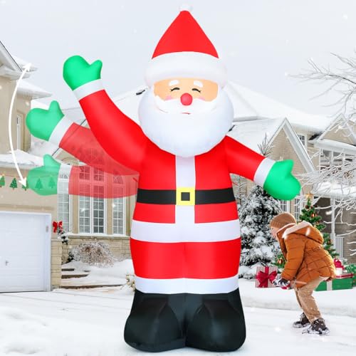 8.8 FT Waving Christmas Inflatables Santa Claus H211177