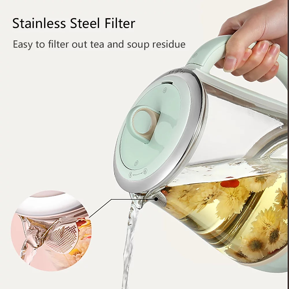 Green Glass Electric Kettle 1.5L A186