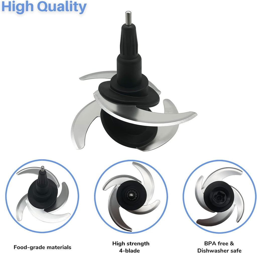 Replacement Blade for Ninja 64-oz 72-oz Food Processor Bowl Chopping Blade D978