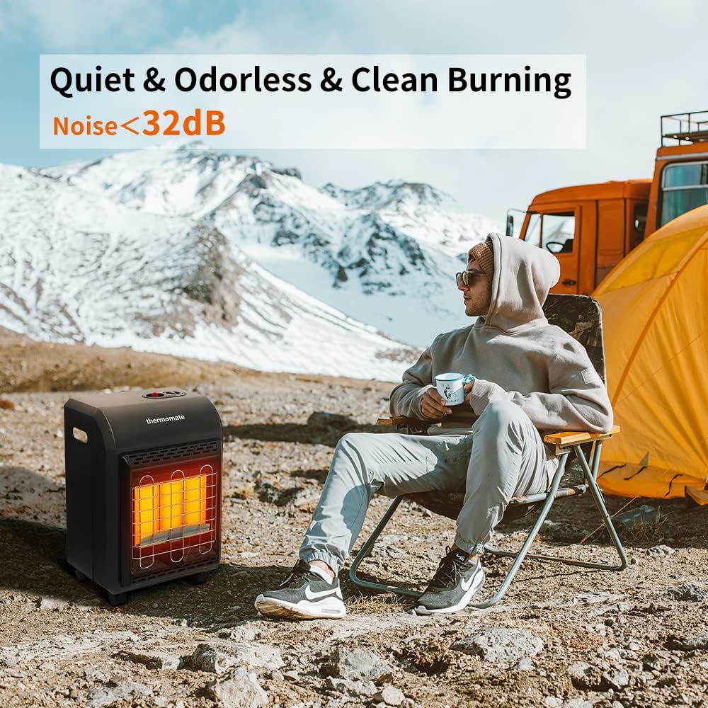 Portable LP Gas Heater with 3 Power Settings, 18,000 BTU L6772