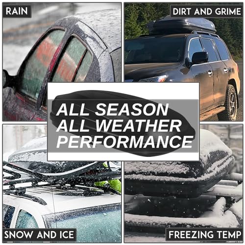 12.7 cu. ft. Black Hard Shell Rooftop Cargo Carrier 55 x 34.5 x 14 Inches 110 LBS T52372