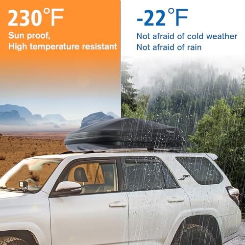 Gray 13 Cubic Feet Rooftop Cargo Box A9586