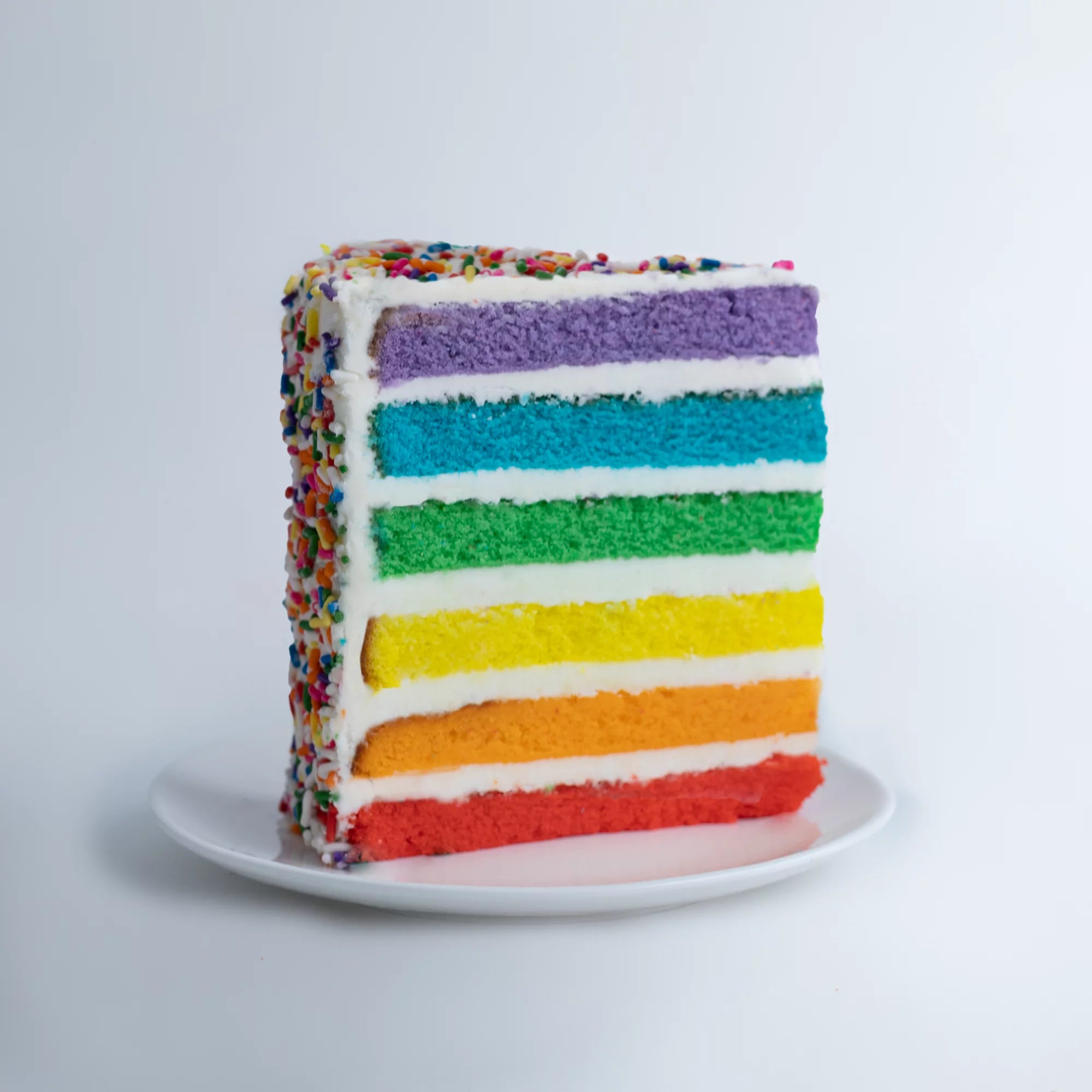 Vanilla Rainbow Cake, Small 6” Size F184524
