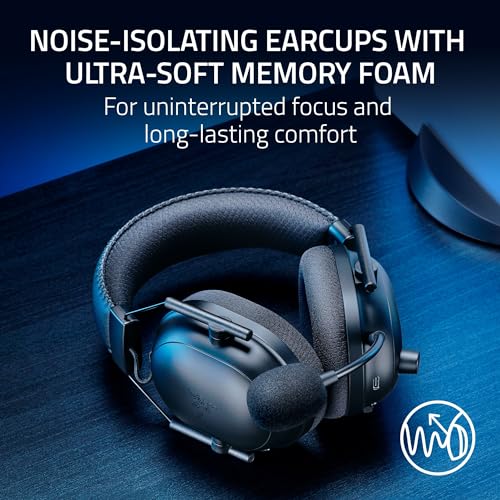 Black Wireless Gaming Headset with 50mm Drivers R61485