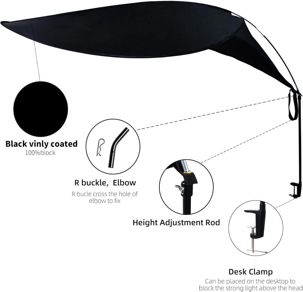 47" Diam Round Office Light Cover and Desk Shade I63598