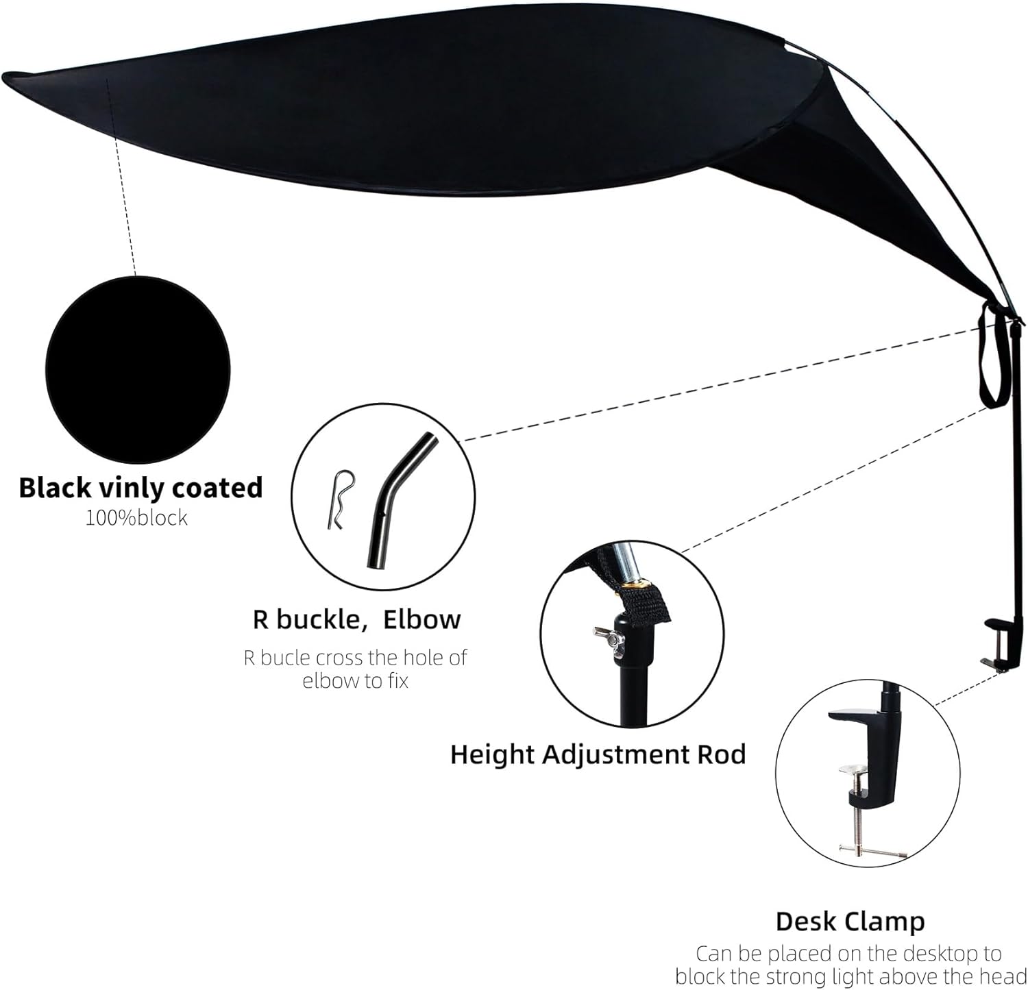 47" Diam Round Office Light Cover and Desk Shade I63598