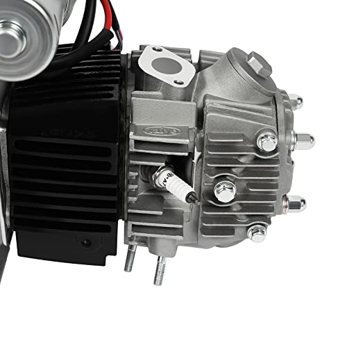 140cc 4 Stroke Engine Motor, Complete Engine Kit Single Cylinder Horizontal 4-speed Transmission Manual Clutch CDI O272