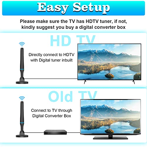Digital HDTV Antenna Indoor Outdoor with Magnetic Base V339056