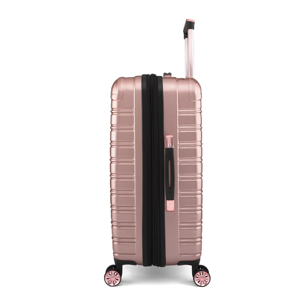 3 Piece Hardside Luggage Set, 20" Carry-on, 24" and 28" Checked, Rose Gold R1993