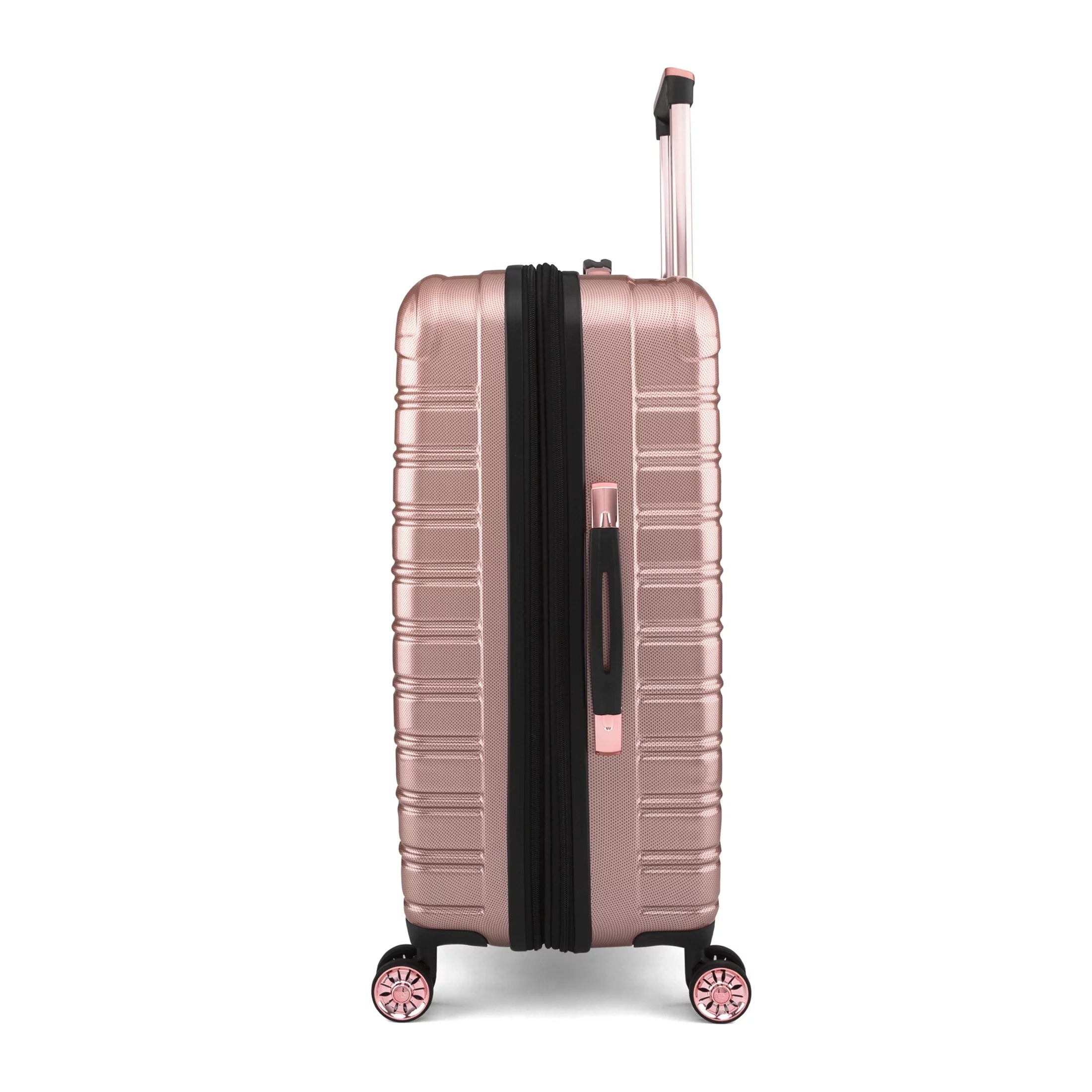 3 Piece Hardside Luggage Set, 20" Carry-on, 24" and 28" Checked, Rose Gold R1993
