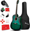 Blue 41 Inch Cutaway Acoustic Guitar Bundle with Gig Bag H346