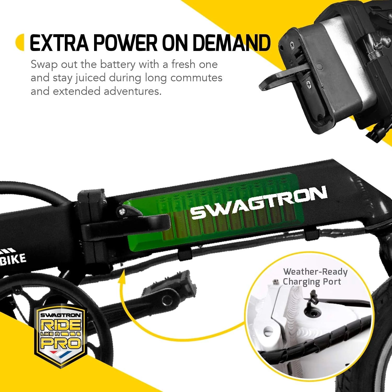 Lightweight Aluminum Folding Electric Bike with Pedals G95087