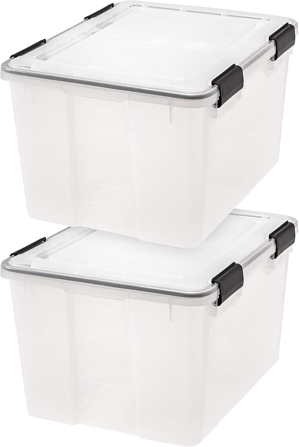 26.5 Quart and 46.6 Quart WEATHERPRO Plastic Storage Box with Lid and Seal Q7151