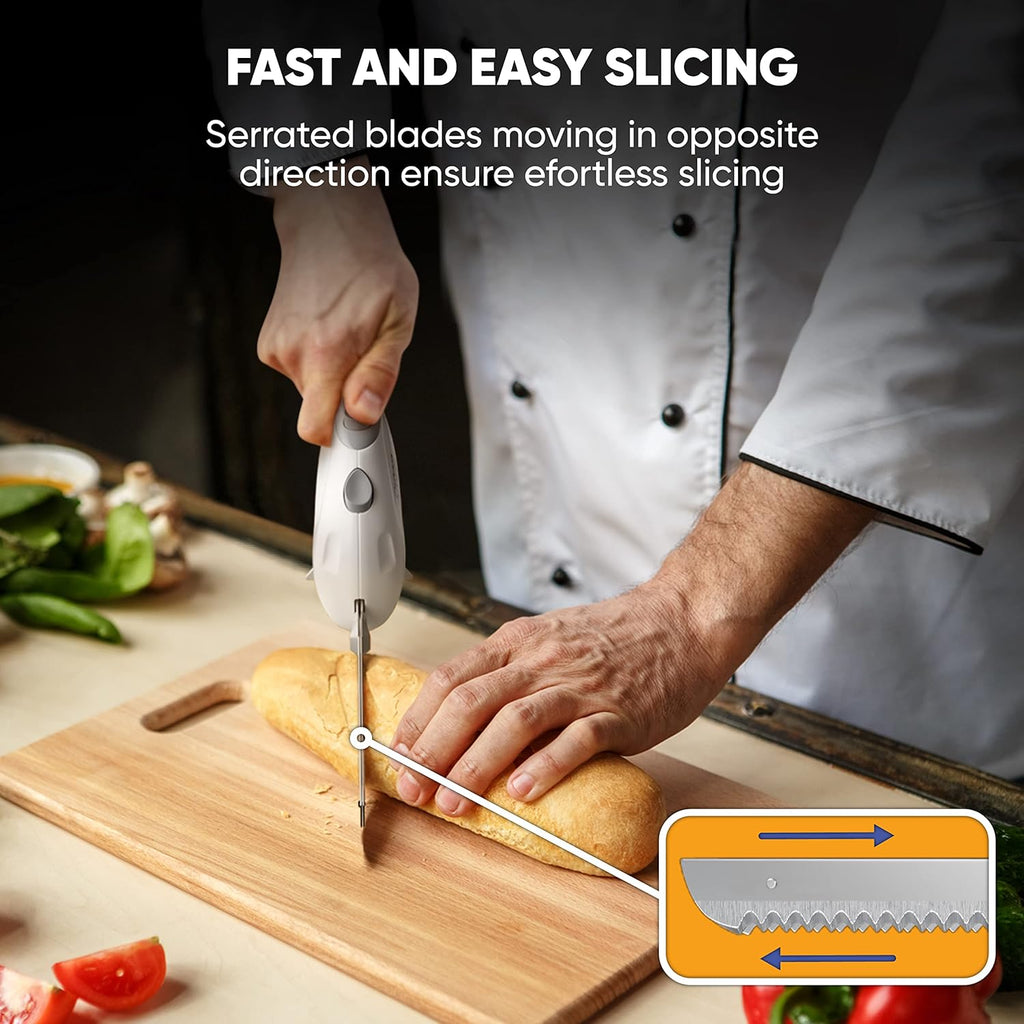 Electric Knife with Serving Fork and Carving Blades X523846