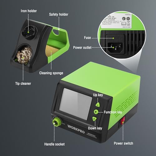 60W Digital Display Soldering Station with 5 Extra Iron Tips S97798