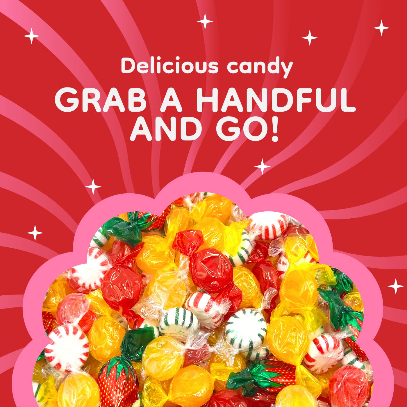 American Old-Fashioned Hard Candy Assortment, Individually Wrapped (1 Pound Bag) Y466673