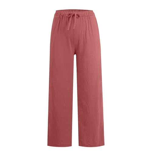 Women's Drawstring Casual Wide Leg Sweatpants with Pockets H871