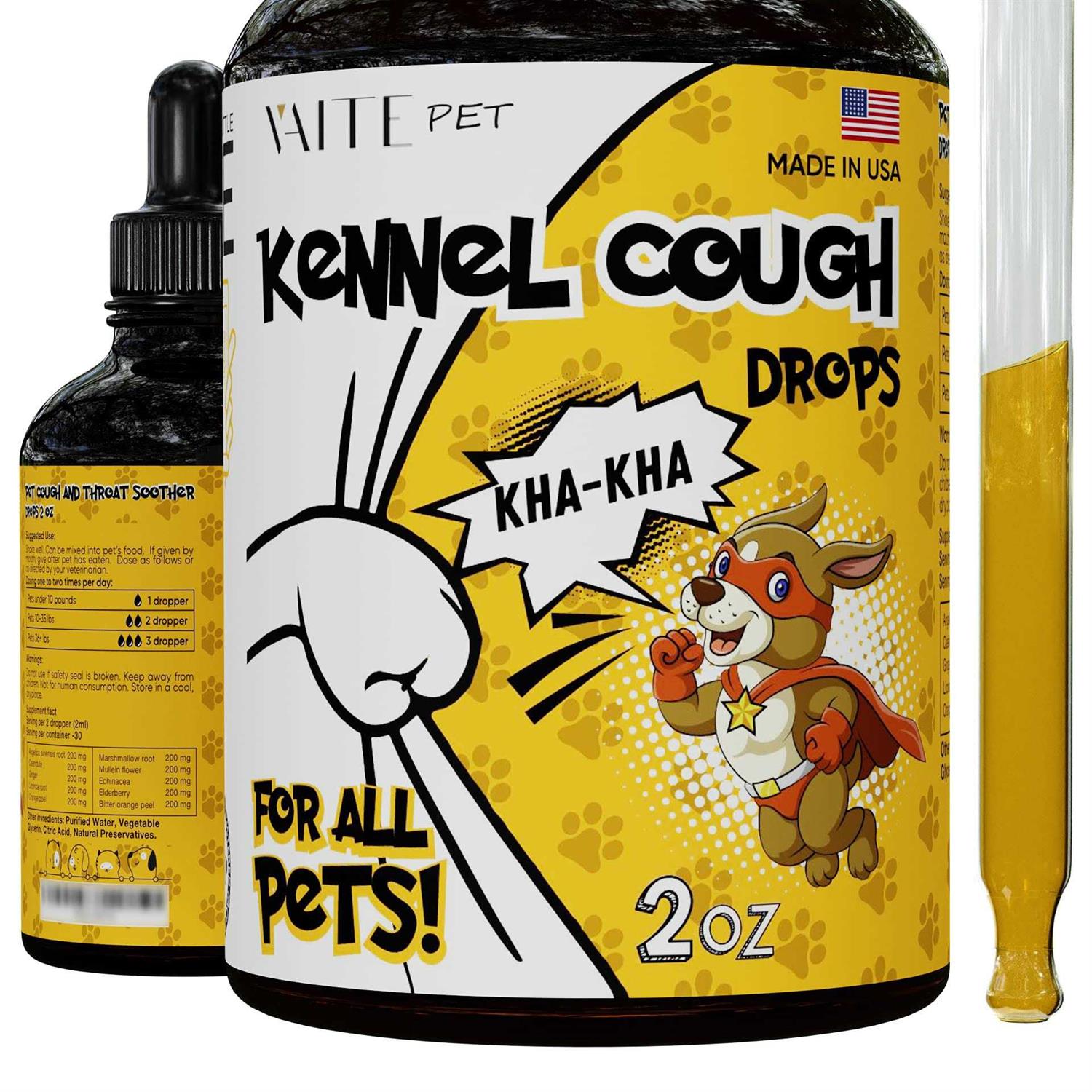 Kennel Cough Herbal Drops for Dogs & Cats U446