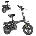 14" Mini Folding Electric Bike with 48V12AH Removable Battery L5387