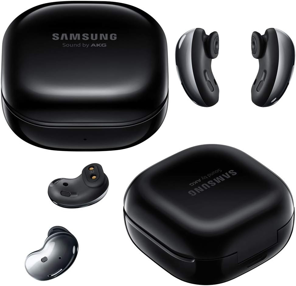 Galaxy Buds Live Active Noise Cancelling TWS Open Type Wireless Bluetooth 5.0 Earbuds, 12mm Drivers, Mystic Black A36622