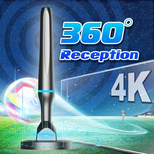 Digital HDTV Antenna Indoor Outdoor with Magnetic Base V339056