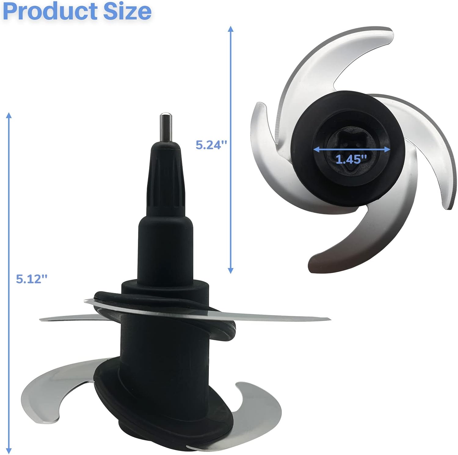 Replacement Blade for Ninja 64-oz 72-oz Food Processor Bowl Chopping Blade D978