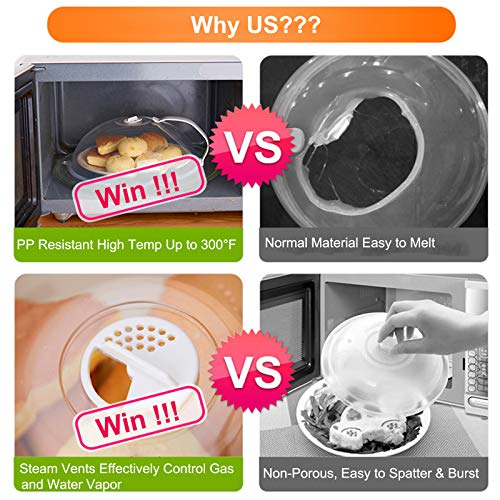 2 Pack Microwave Splatter Cover with Adjustable Steam Vents R987742
