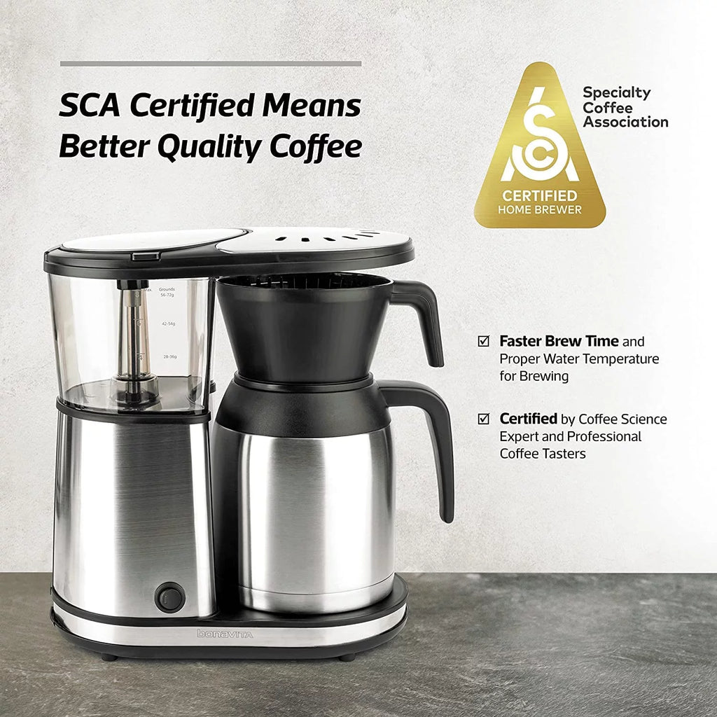 5 Cup Drip Coffee Maker with Double Wall Thermal Carafe U6011