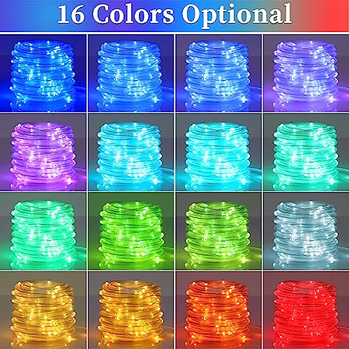 66ft 200leds Solar Powered White Rope Lights I6633